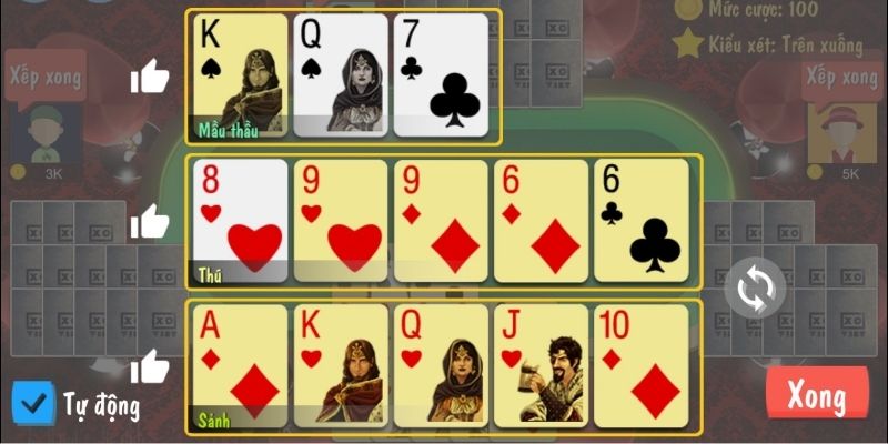Người chơi lão luyện luôn đọc vị nhanh game binh xập xám